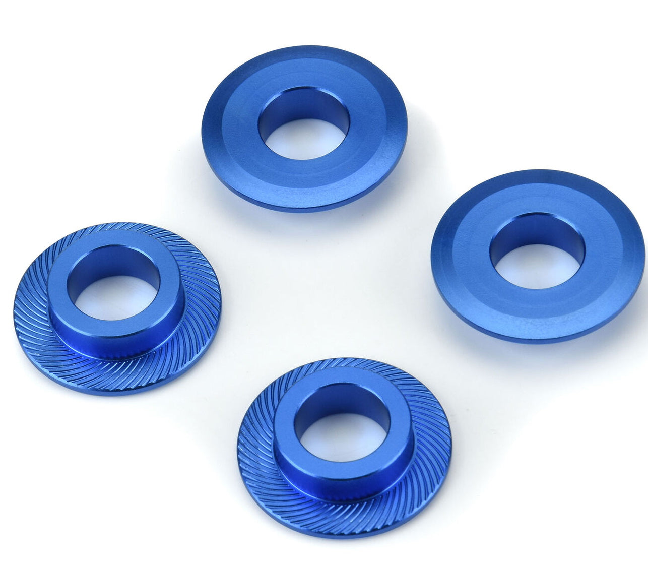 Pro-Line 6379-00 1/5 Billet Adapter Washer Aluminum (4) Blue X-Maxx