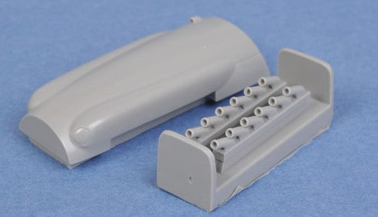 Quickboost 48236 1/48 Spitfire Mk 22/24 Cowling & Exhaust for ARX