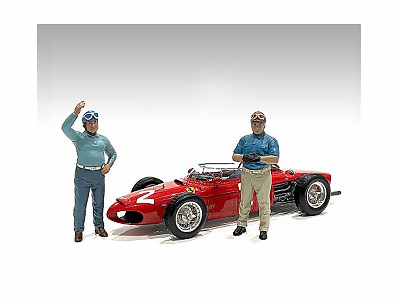 "Racing Legends" 50's Set of 2 Diecast Figures for 1/43 Scale Models by American Diorama free shipping USA