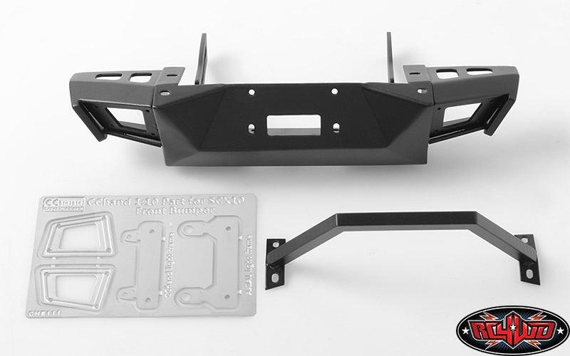 RC4WD VV-C0257 Metal Front Bumper (Black) for Axial SCX10 I SCX10 II