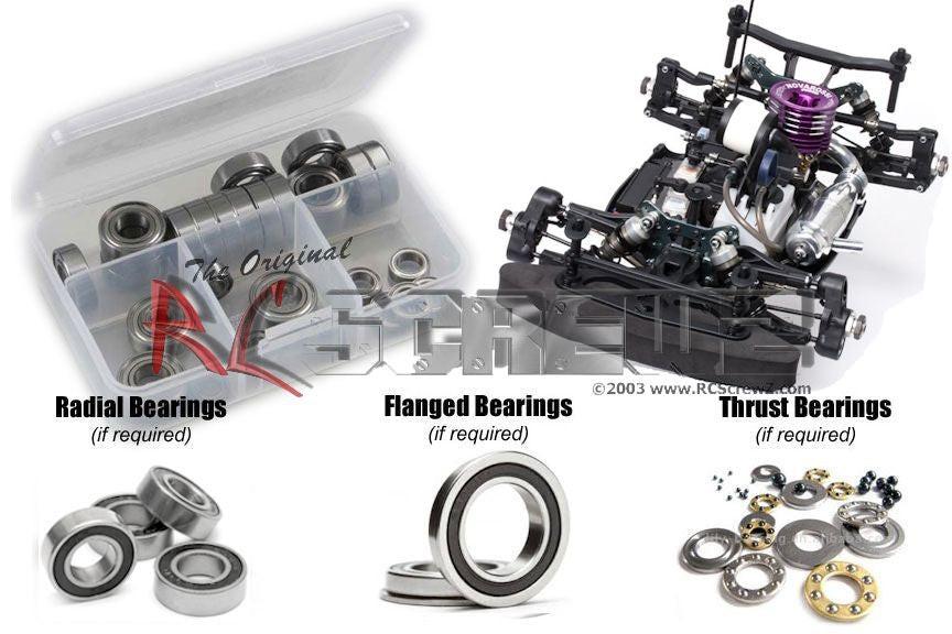 RCScrewz mug032r Mugen Seiki MGT7 Nitro Rubber Shielded Bearings