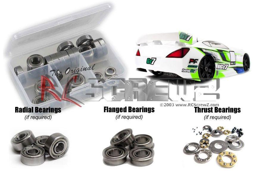 RCScrewz MUG033B Mugen Seiki MGT7 ECO (#E2018) Metal Shielded Bearing Kit