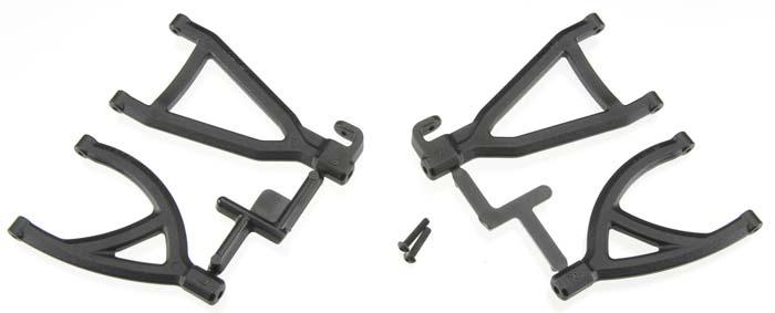 RPM 80602 Rear Upper & Lower A-Arms Black Traxxas 1/16 E-Revo