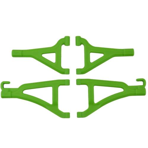 RPM 80694 Front Upper & Lower A-Arm Set Green Traxxas 1/16 E-Revo