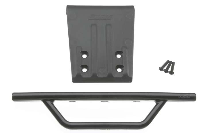 RPM 80952 Front Bumper & Skid Plate Black Traxxas Slash