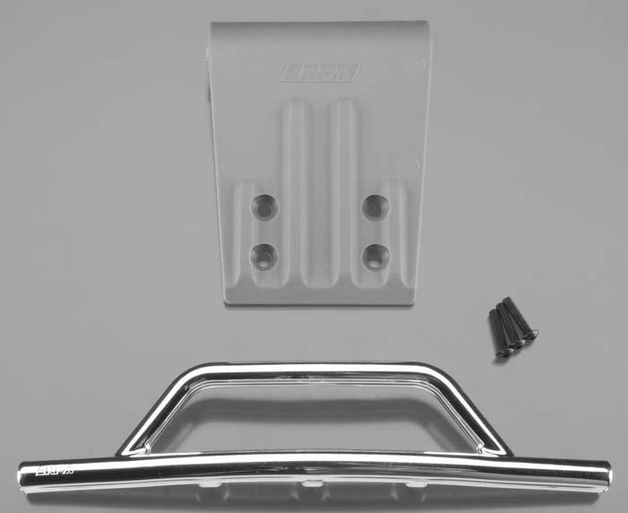 RPM 80953 Front Bumper & Skid Plate Chrome Traxxas Slash