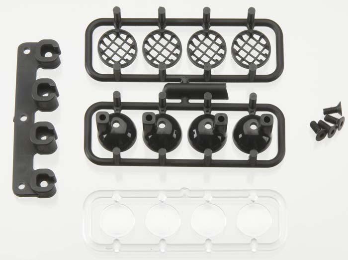 RPM 80982 Light Canister Set Black Slash Bumper Traxxas Slash/4x4/Nitro Slash