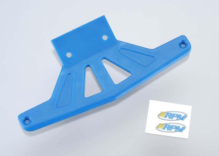 RPM 81165 Wide Front Bumper Blue Traxxas Bandit Rustler Stampede
