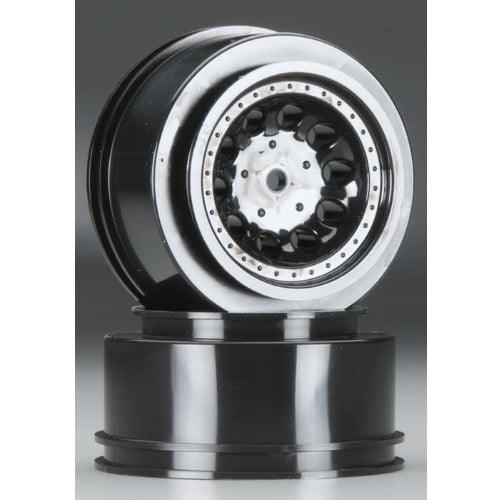 RPM 82332 Rear Revolver Black Wheel Set (2) Traxxas Slash 2WD