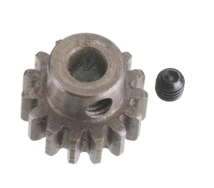 Robinson Racing 1215 Extra Hard Steel Mod 1 Pinion Gear w/5mm Bore 15T
