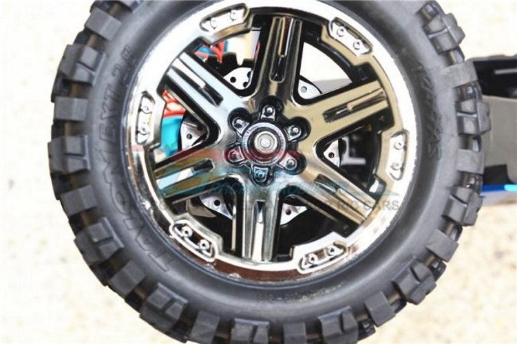 GPM ALUMINUM +2MM HEX WITH BRAKE DISK Traxxas Rustler Slash Jato Hoss BLUE
