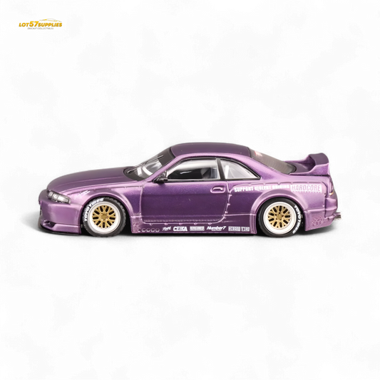 INNO64 Nissan Skyline GT-R R33 Pandem Rocket Bunny Purple 1:64