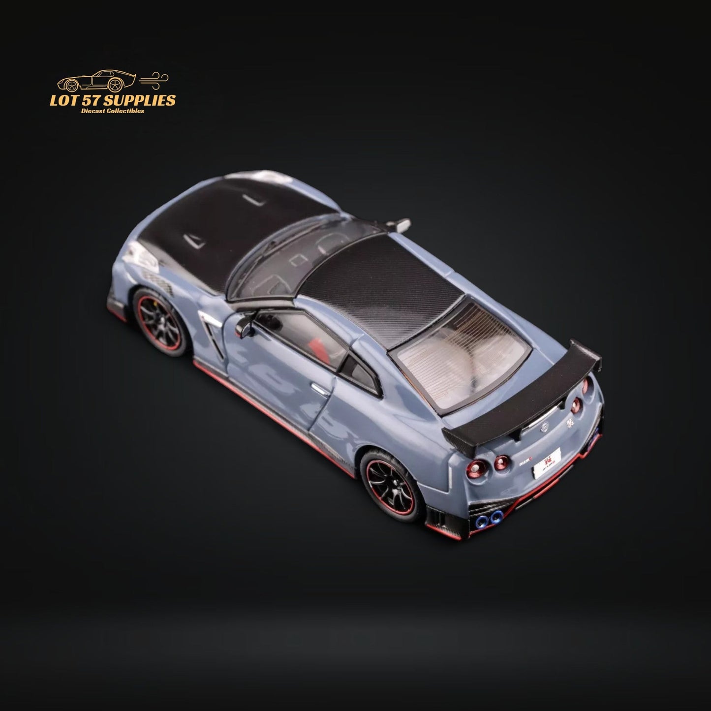 INNO64 Nissan Skyline GT-R R35 Nismo Stealth Gray 1:64