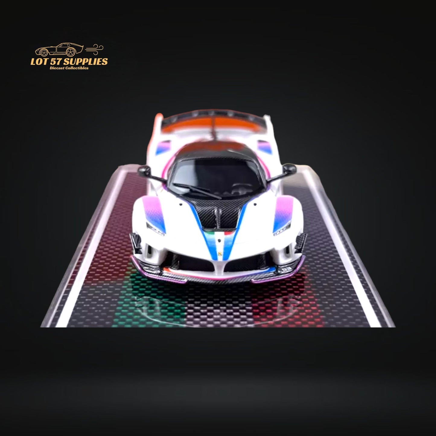 U2 Ferrari FXX-K Evo White #93 1:64