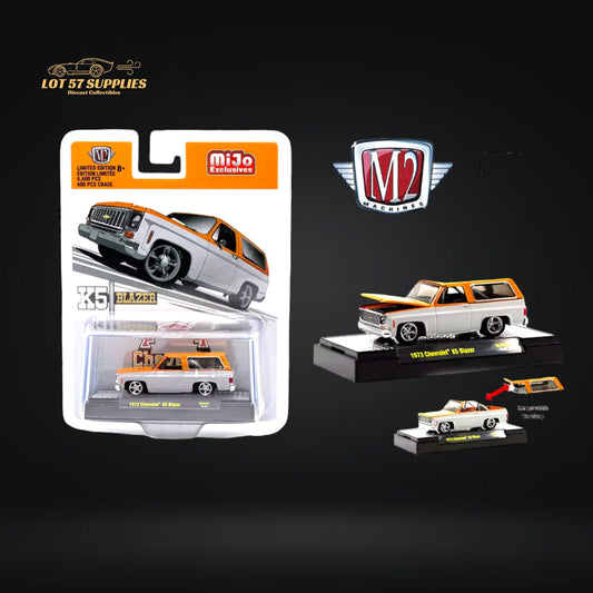 M2 Machines 1973 Chevrolet K5 Blazer Orange/White 1:64