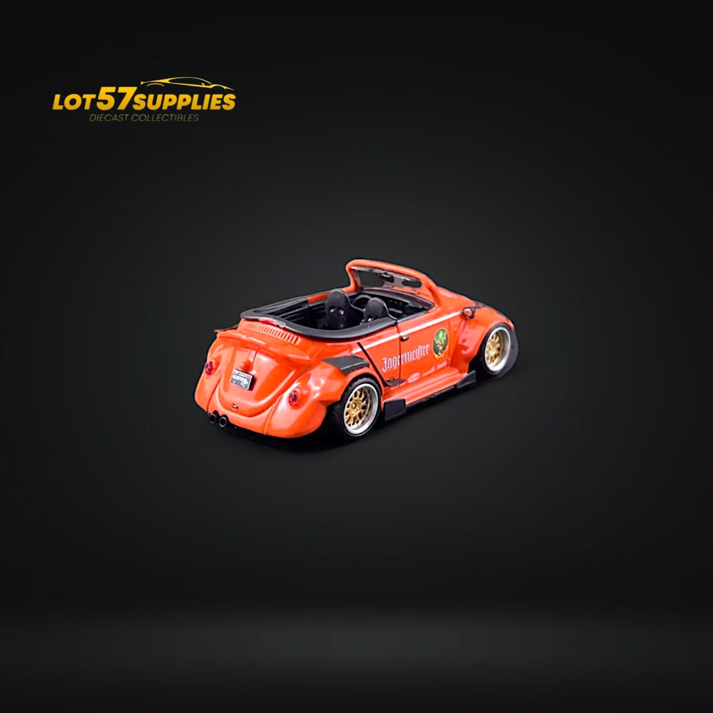 HKM Model VW Beetle Convertible Cabriolet Jagermeister 1:64 Limited to 599 Pcs