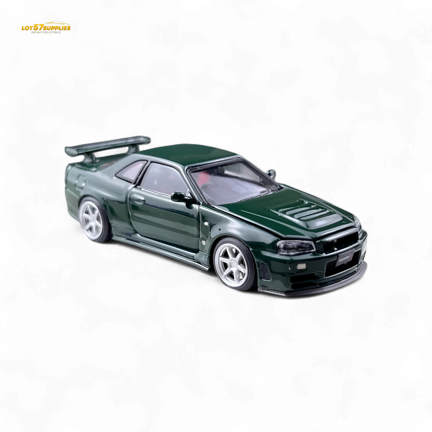 PGM Nissan GTR R34 Z-TUNE - British Green 1:64 Luxury Box 1:64