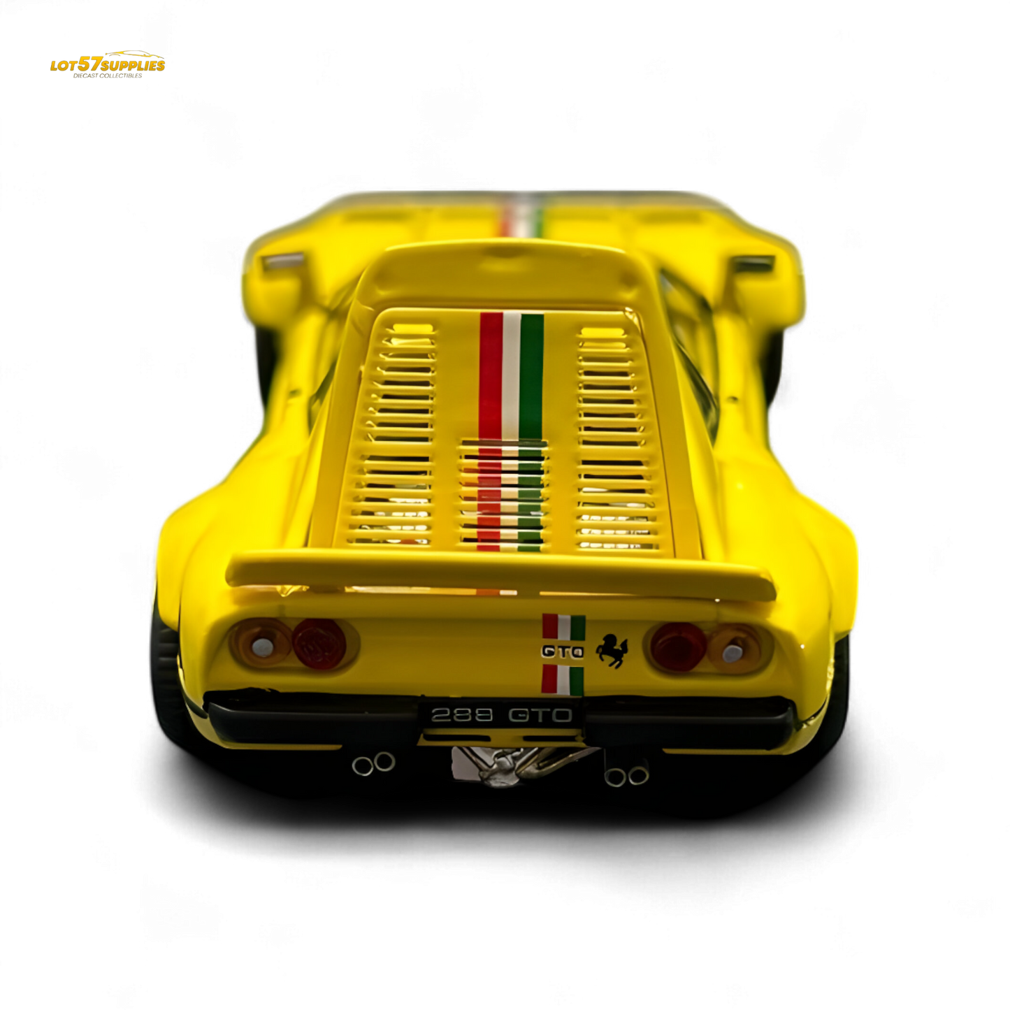 Hone Model 64 288GTO Wide-Body Latte Art Yellow 1:64