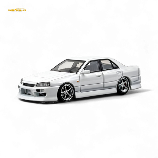 Mortal Nissan ER34 Skyline Uras Pearl White 1:64