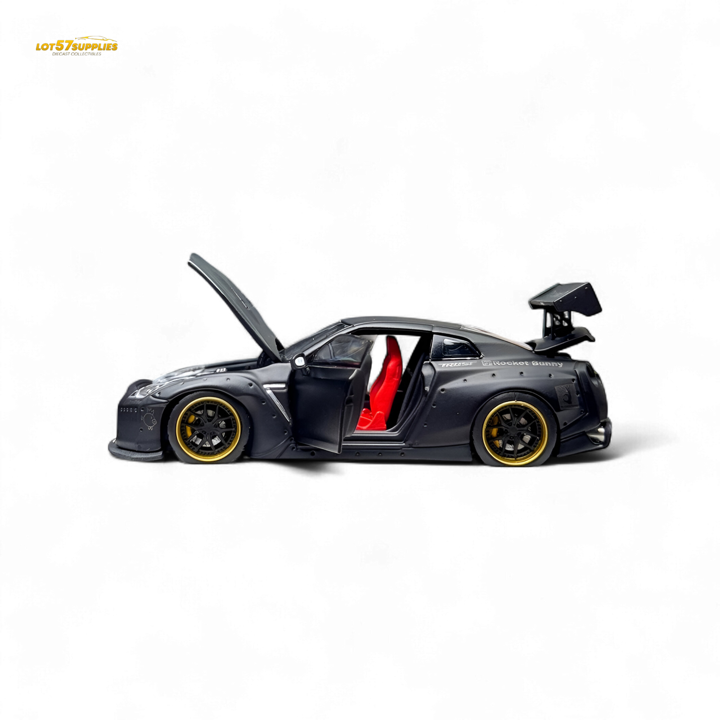 PGM Rocket Bunny R35 - Matte Black Ordinary version 1:64