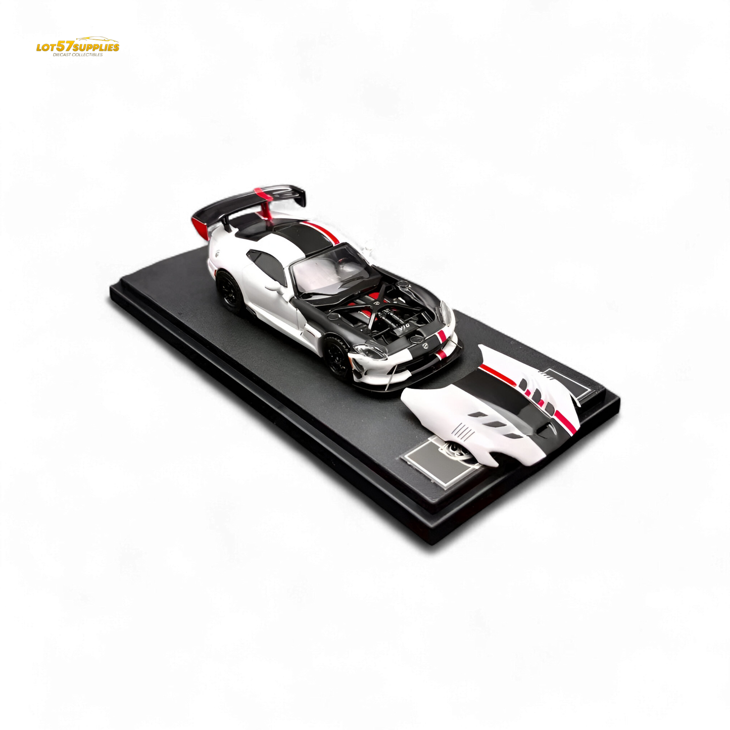 Hone Model Dodge Viper ACR White 1:64