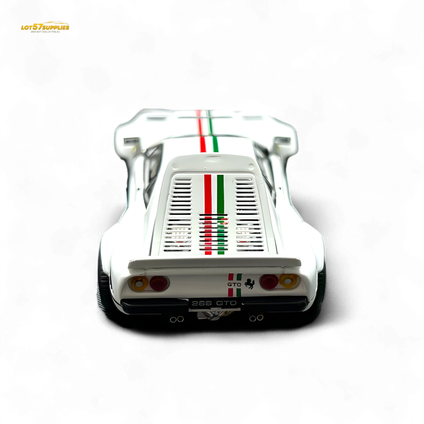 Hone Model 64 288GTO Wide-Body Latte Art White 1:64