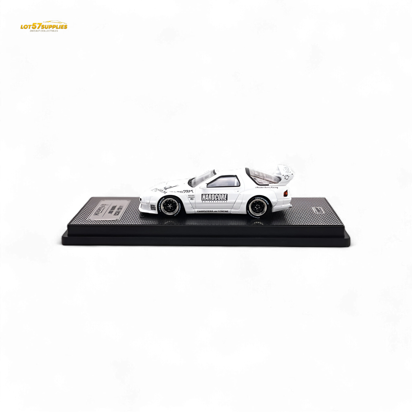 Inno64 MAZDA RX7 (FC3S) "PANDEM AERO" Hardcore Widebody Kit White 1:64