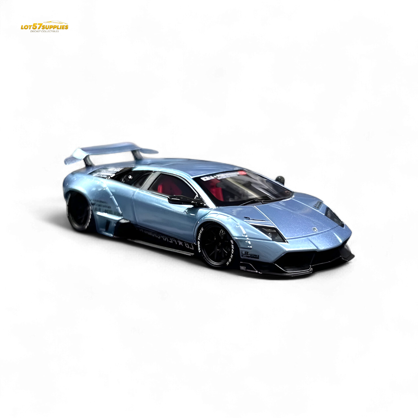 404ERROR Lamborghini Murcielago LBWK Ice Blue Low Spoiler 1:64