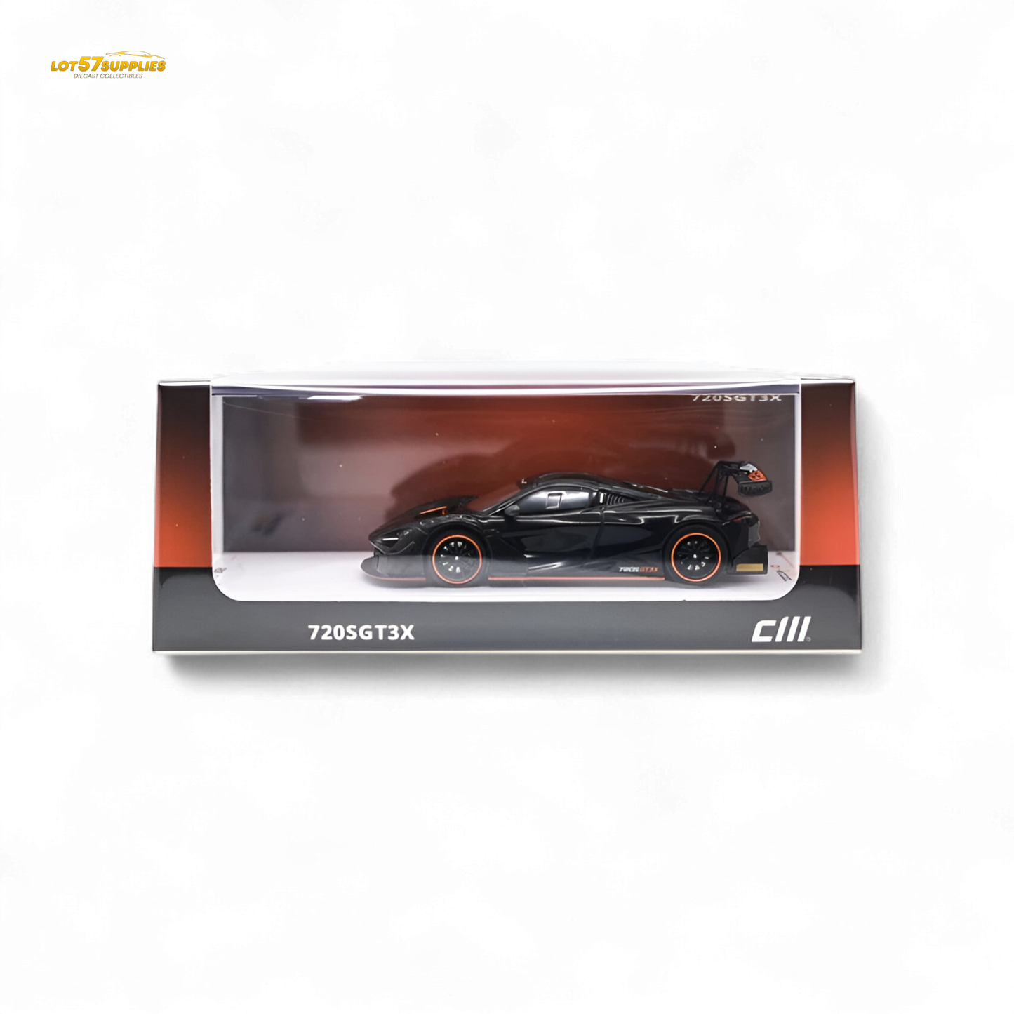 CM Model McLaren 720S GT3X Black 1:64