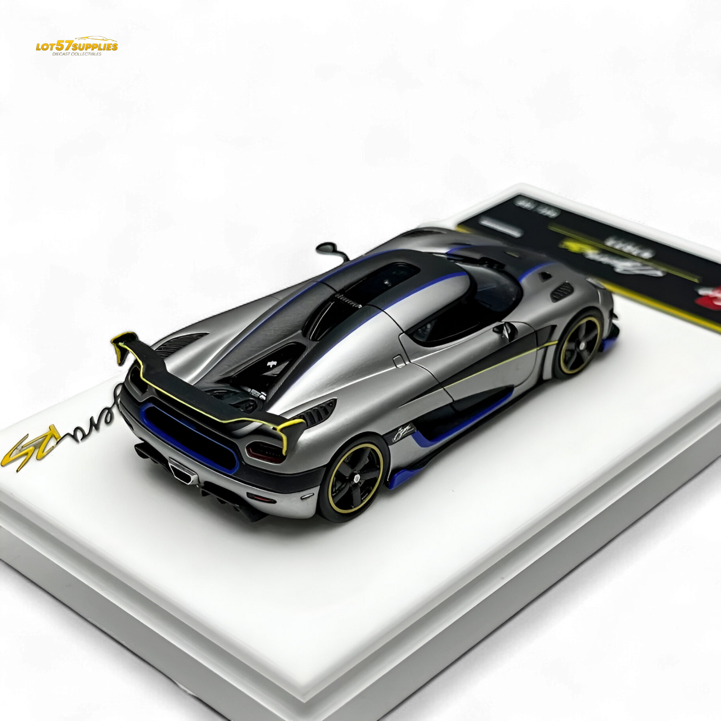 Guo Ji Agera RS Matte Silver Gray 1:64
