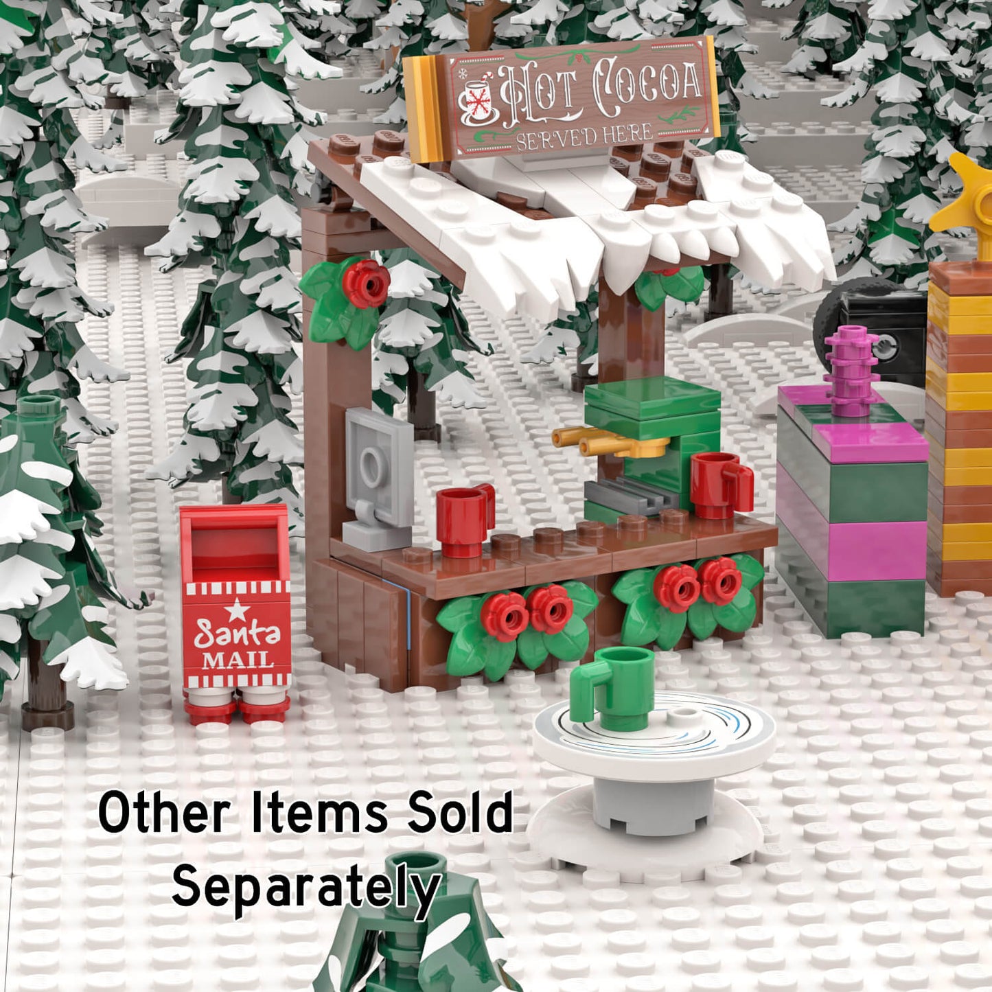 Santa's Mailbox - Custom MOC Set - Made with LEGO© Parts