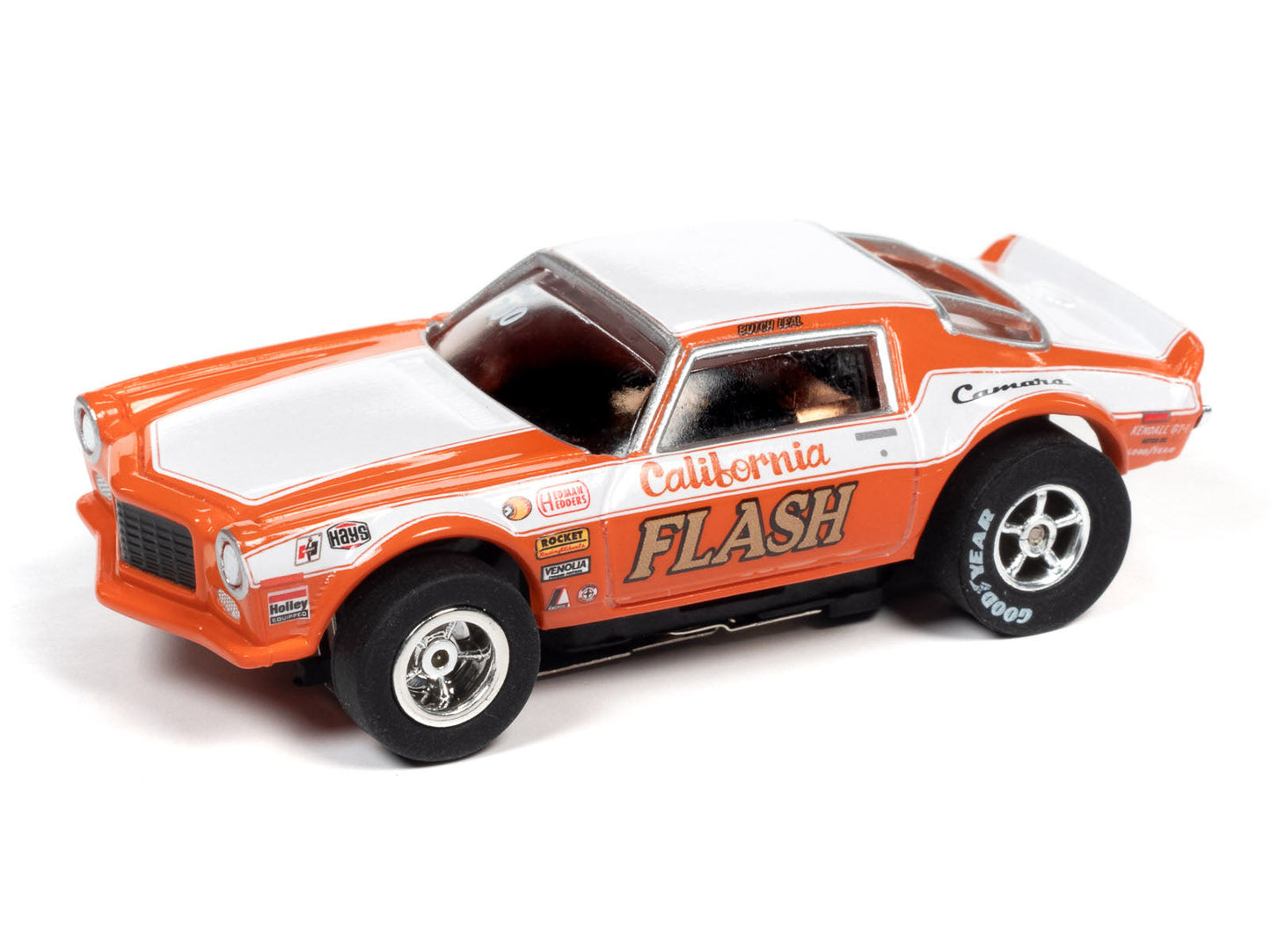 Auto World Xtraction Chevy Camaro Butch Leal California Flash HO Slot Car SC361