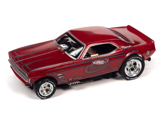 Auto World 1970 Plymouth Cuda Funny Car Hot Wheels HO Slot Car SC382