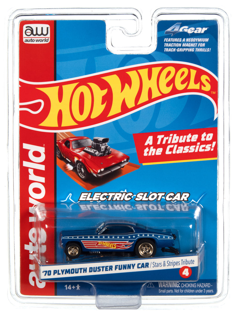 Auto World 1970 Plymouth Duster Funny Car Hot Wheels HO Slot Car SC382