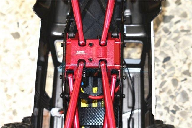 GPM ALUMINUM LOWER GEAR COVER AXIAL 1/24 SCX24 AWD DEADBOLT JEEP WRANGLER BLACK