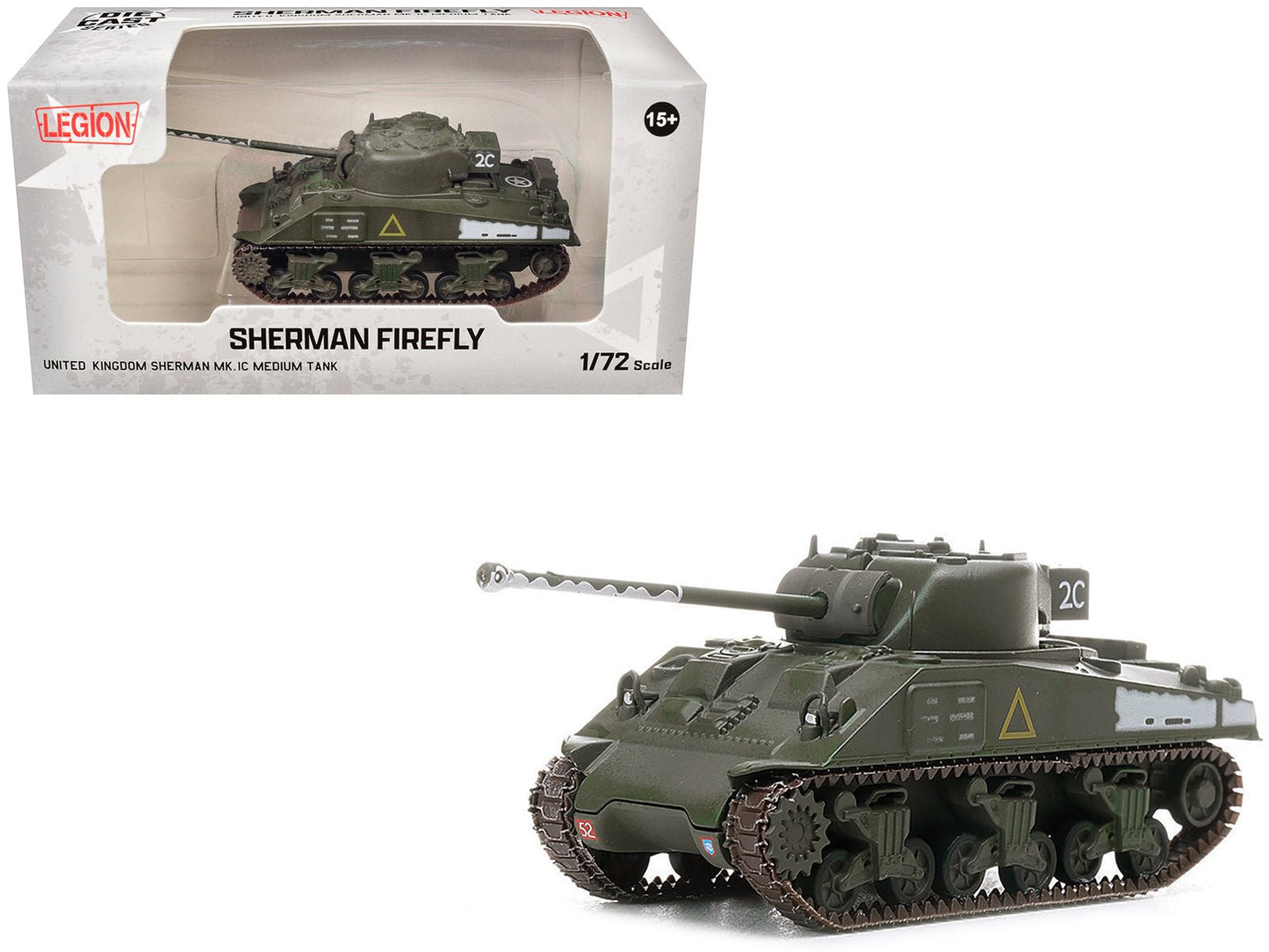 Sherman Firefly Mk.IC Medium Tank "A Squadron Coldstream Guards 5th Guards Armoured Brigade Germany" (1945) British Army 1/72 Diecast Model by Legion free shipping USA