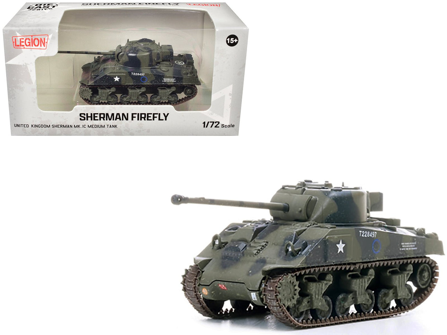Sherman Firefly Mk.VC Medium Tank "A Squadron 4th/7th Royal Dragoon Guards 8th Armoured Brigade Normandy" (1944) British Army 1/72 Diecast Model by Legion free shipping USA