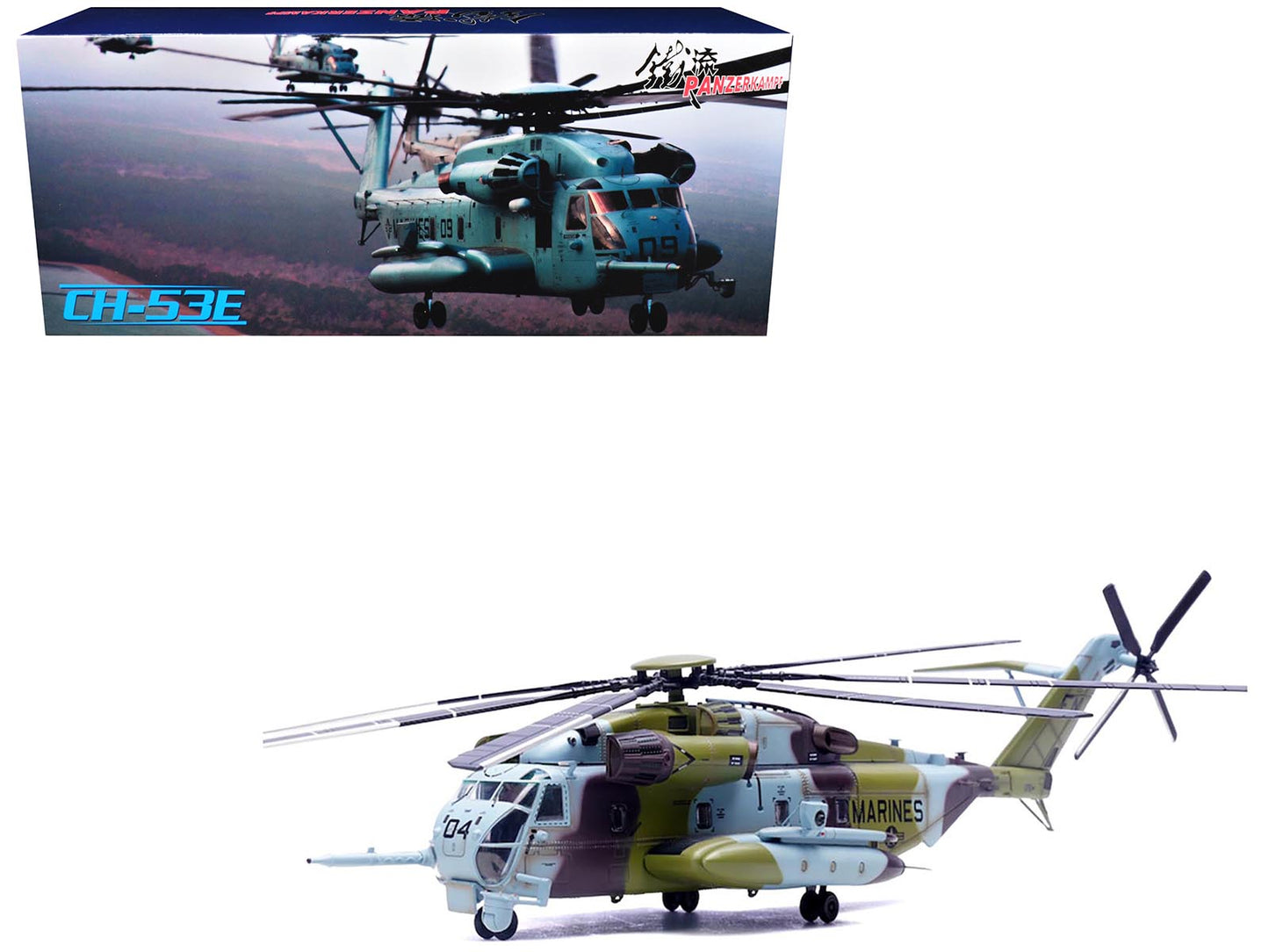 Sikorsky CH-53E Super Stallion Helicopter #04 "161184 HMH-464 Condors MCAS New River" (1990) United States Marine Corps 1/72 Diecast Model by Panzerkampf free shipping USA