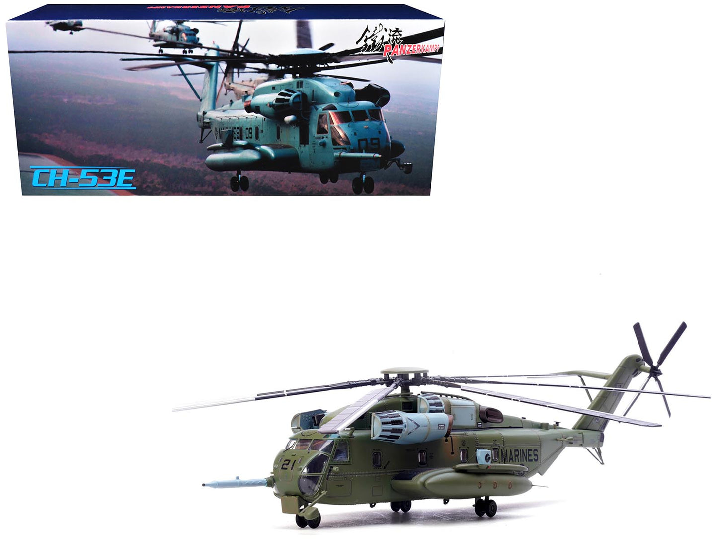 Sikorsky CH-53E Super Stallion Helicopter #21 "163086 VMX-1 MCAS Yuma" (2021) United States Marine Corps 1/72 Diecast Model by Panzerkampf free shipping USA
