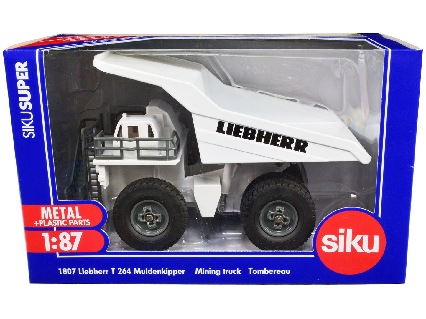 Liebherr T 264 Mining Truck White 1/87 (HO) Diecast Model by Siku free shipping USA