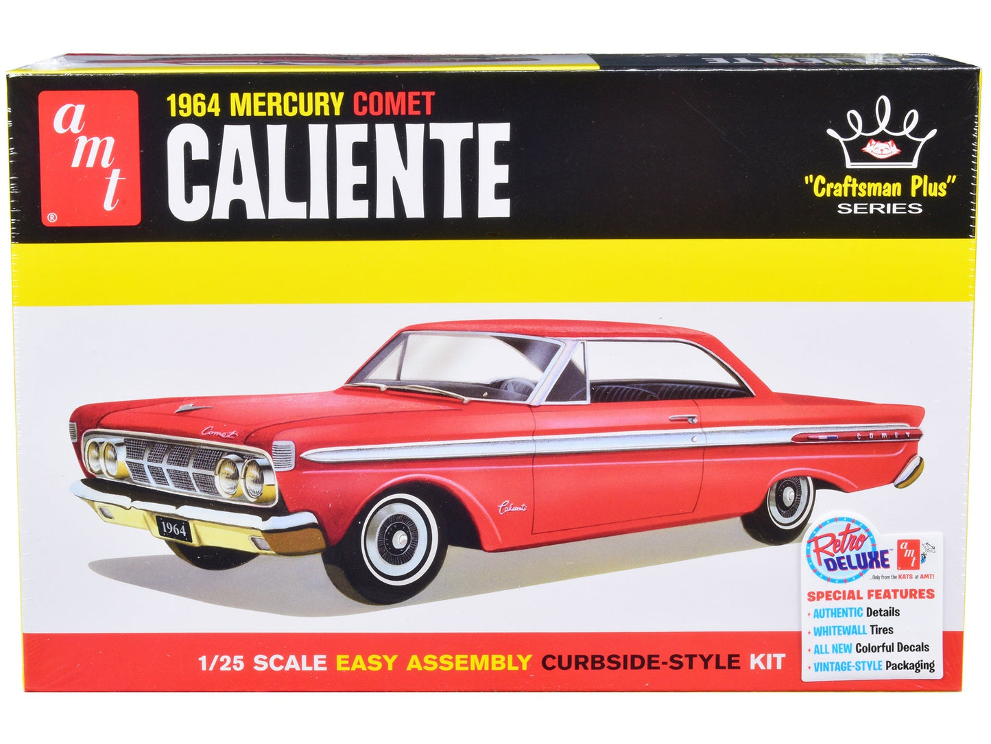Skill 2 Model Kit 1964 Mercury Comet Caliente "Craftsman Plus" Series 1/25 Scale Model by AMT free shipping USA