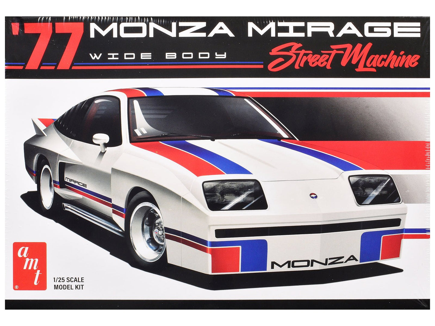 Skill 2 Model Kit 1977 Chevrolet Monza Mirage Wide Body "Street Machine" 1/25 Scale Model by AMT free shipping USA