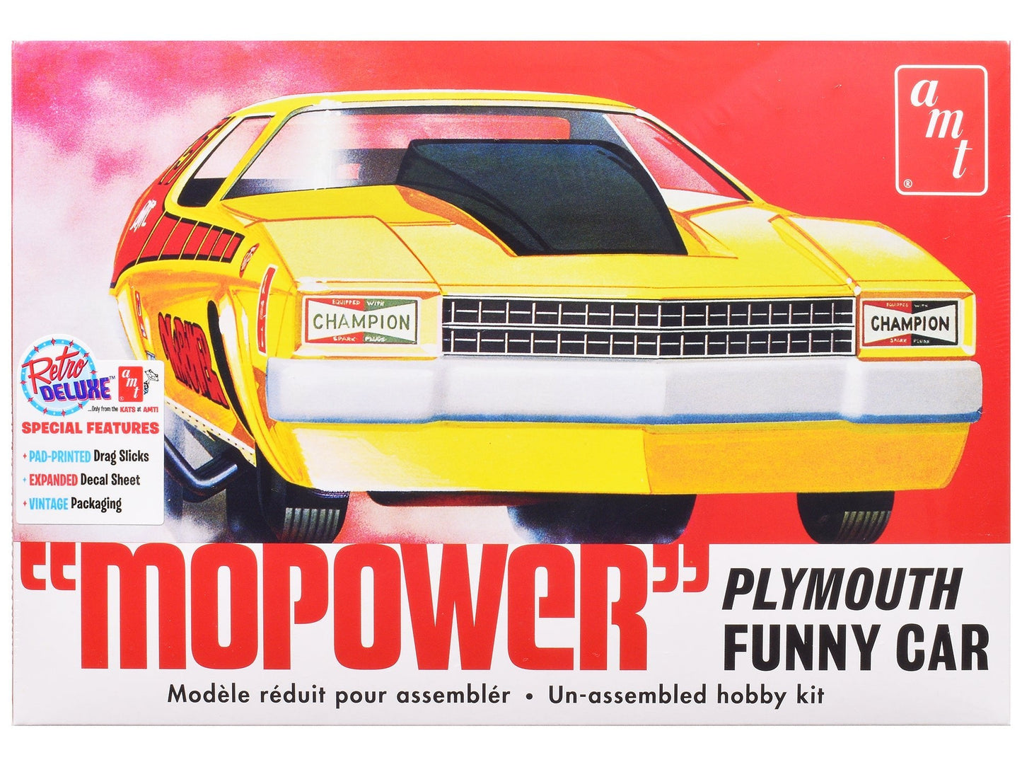 Skill 2 Model Kit Plymouth Funny Car "Mopower" 1/25 Scale Model by AMT free shipping USA