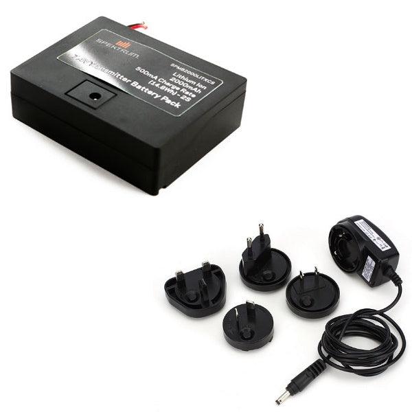 Spektrum SPMA9603 2000mAh Transmitter Battery w/ AC Adaptor Combo DX6 Radio