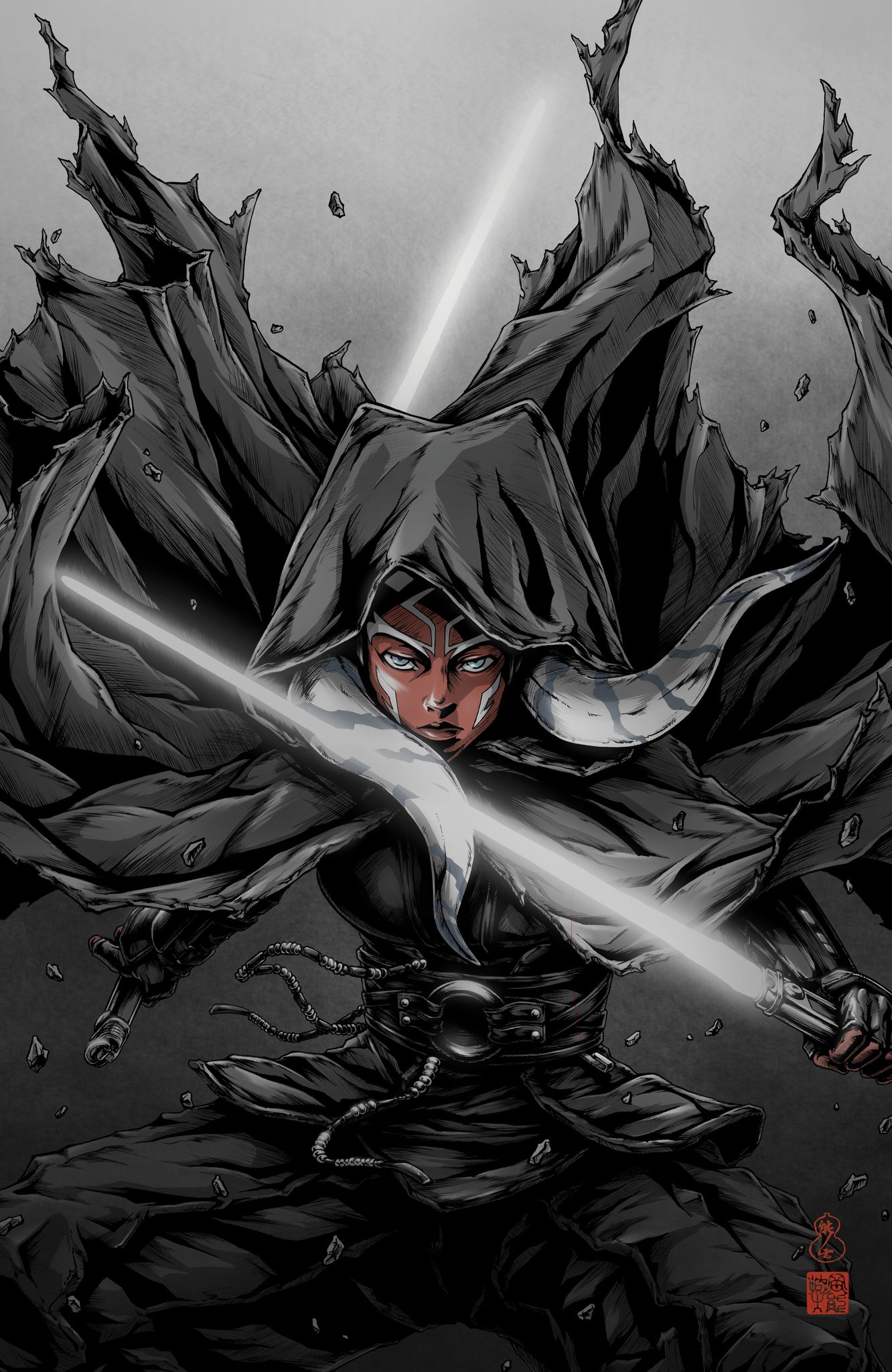 STAR WARS: AHSOKA #2 (TAKASHI OKAZAKI EXCLUSIVE TRADE/VIRGIN VARIANT SET)(PART 2 OF 8)
