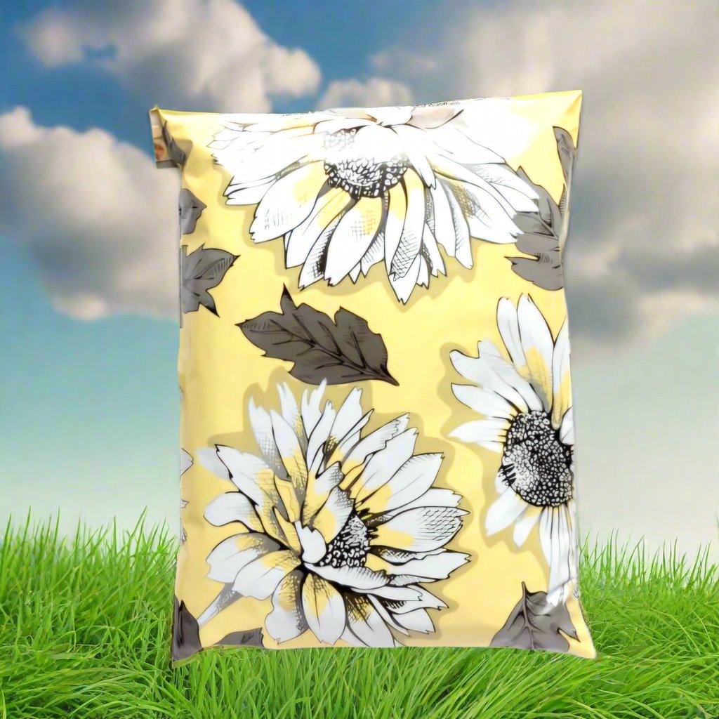 Sunflower Poly Mailers Size 14x17 Shipping Bags