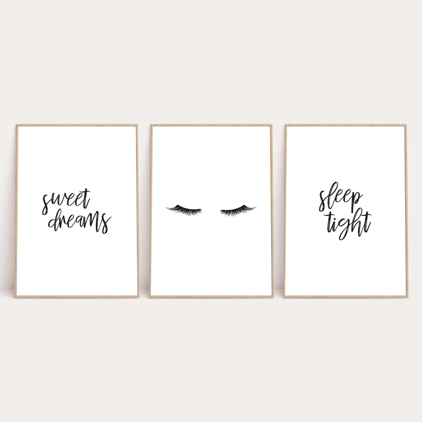 Sweet Dreams Sleep Tight Children's Wall Decor Set Of 3 Prints by WinsterCreations™ Official Store