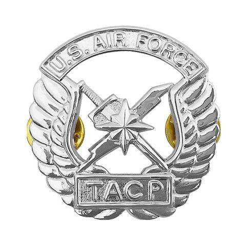 U.S. Air Force TACP Basic STA-BRITE® Large Badge (all silver color)