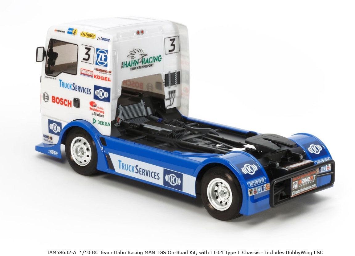 Tamiya 58632 1/10 RC Team Hahn Racing MAN TGS On-Road Kit, w/ TT01 Type