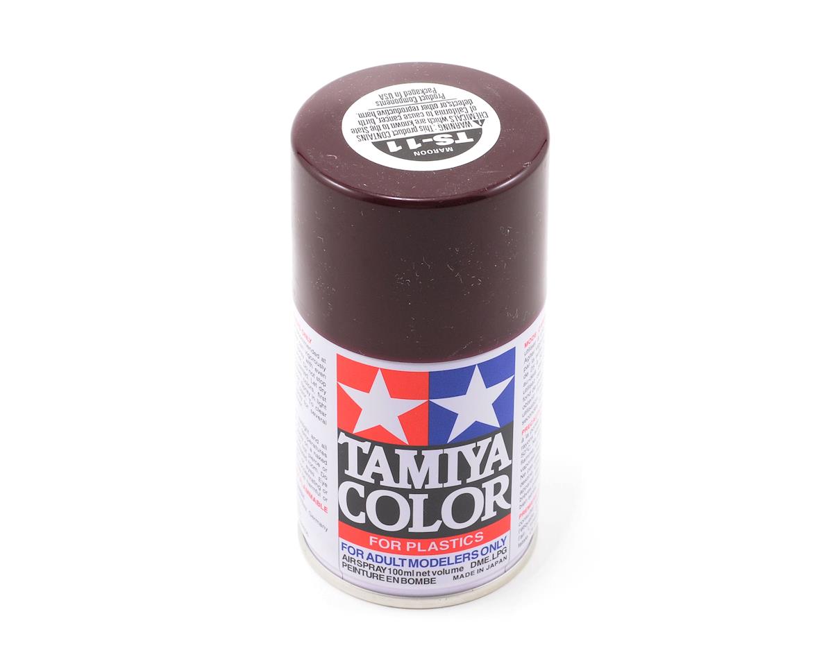 Tamiya 85011 TS-11 Maroon Lacquer Spray Paint 100ml